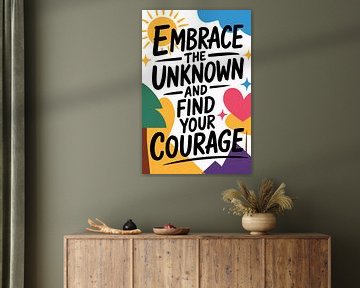 Leistungsstarke Motivation Zitat Poster von Art & Soul Creations