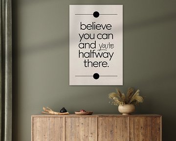 Simpele motivatie tekst poster van Art & Soul Creations