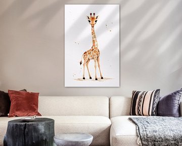 Dromerige giraffe in aquarelstijl van Art & Soul Creations