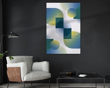 Geometrische abstracte vormen poster