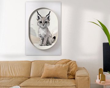 Minimalistisches Luchsdesign für Innenräume von Art & Soul Creations