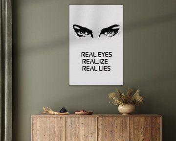 Minimalistisch ontwerp met intense ogen van Art & Soul Creations