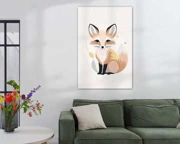 Cute illustration of a fox by Art & Soul Creations