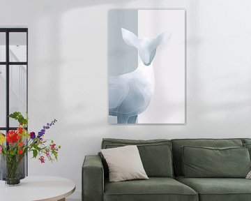 Abstract minimalistisch hert ontwerp van Art & Soul Creations