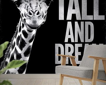 Giraffe with inspirational message by Art & Soul Creations