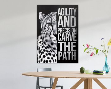 Cheetah with motivational text by Art & Soul Creations