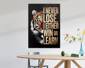 Tijger met inspirerende quote van Art & Soul Creations