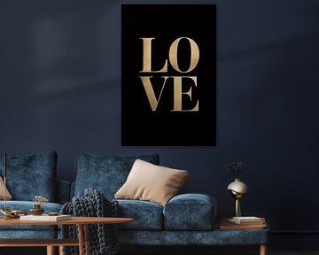 Gouden typografie met zwarte achtergrond van Art & Soul Creations