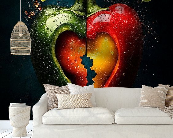 Example of the artwork in a room