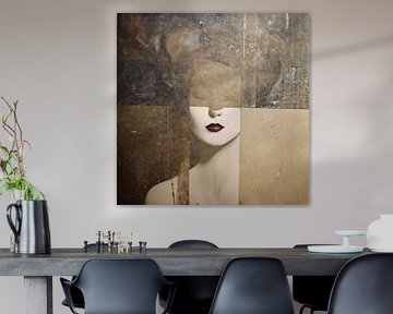 woman in Ton Sur Ton - Abstract portret 05