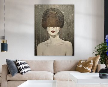 woman in Ton Sur Ton - Abstract portret 07
