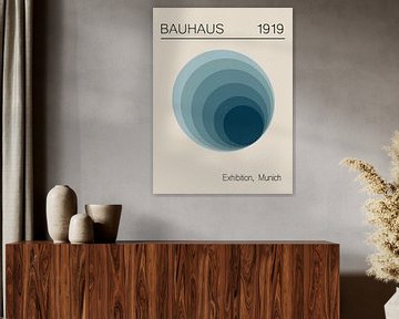 Bauhaus, Blue circle van Hilde Remerie Photography and digital art