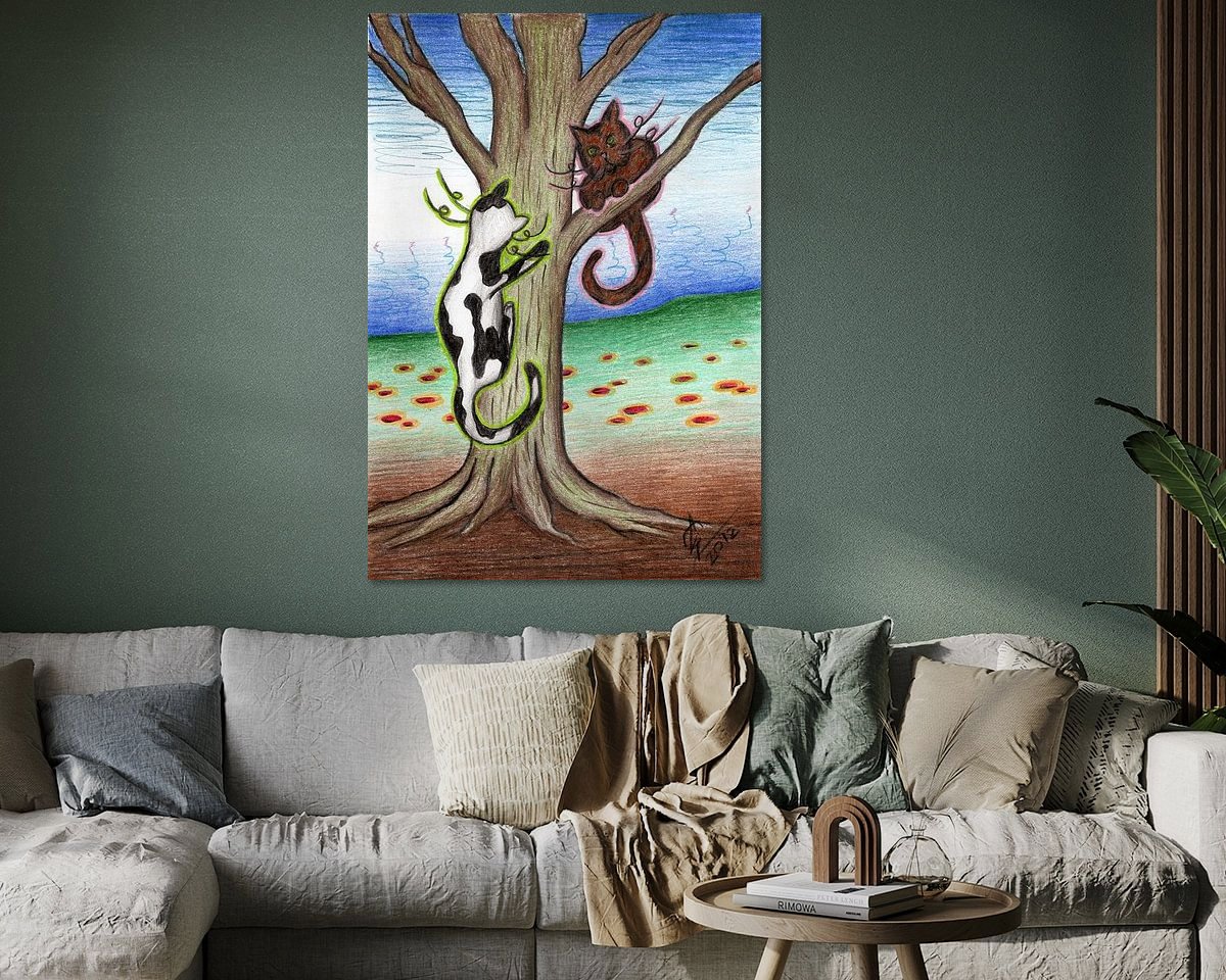 Example of the artwork in a room
