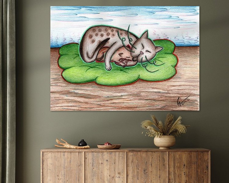 Example of the artwork in a room
