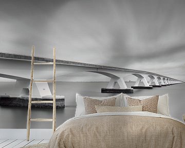 De Zeelandbrug als kunstfoto van Rolf Schnepp