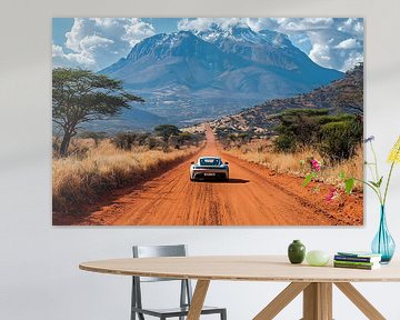 Mit einem Porsche 911 GT3 durch die afrikanische Landschaft von PixelPrestige