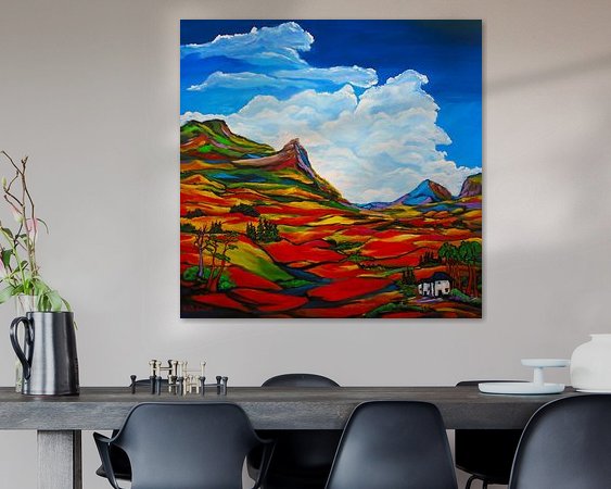 Example of the artwork in a room