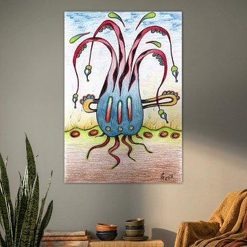 Bunte Fantasiezeichnung