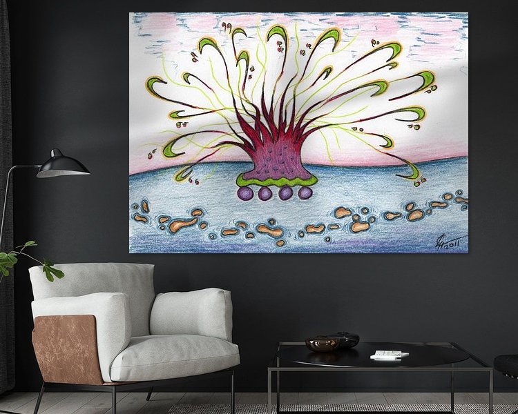 Example of the artwork in a room