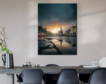 Reflecties op de Vismarkt van Daniël de Jong