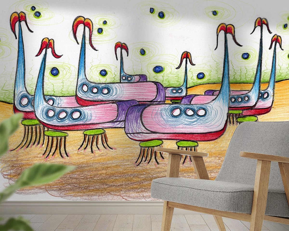 Example of the artwork in a room