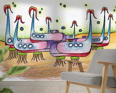 Example of the artwork in a room