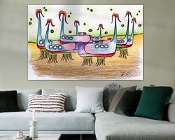 Example of the artwork in a room