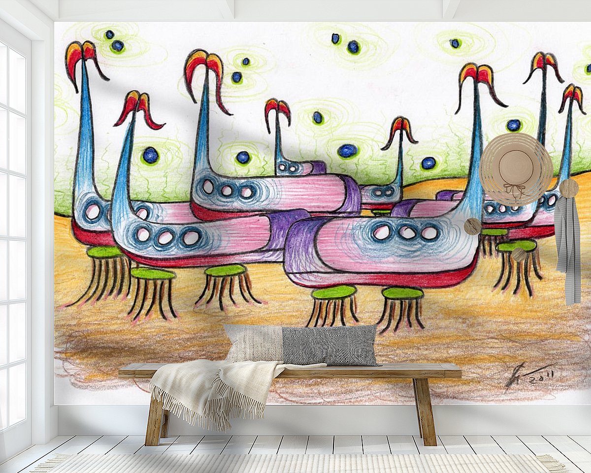 Example of the artwork in a room