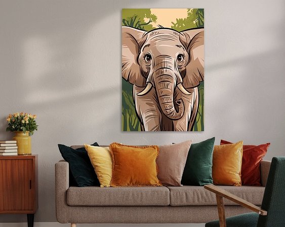 Example of the artwork in a room