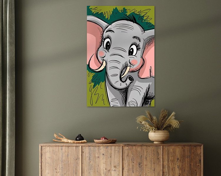 Example of the artwork in a room