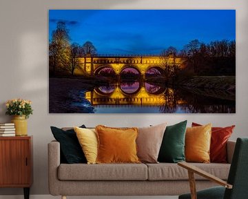 De 3-boogs brug over de Stever van T.B.- Foto