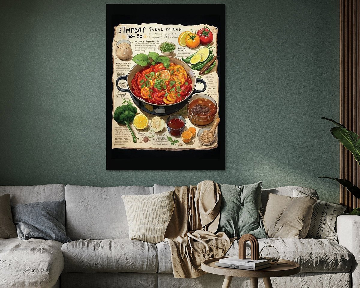 Example of the artwork in a room