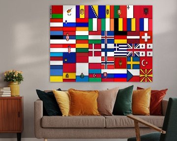 Flags of Europe 2: relief