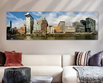 Panorama Düsseldorf Mediahaven van Dieter Walther