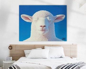 Schaap | Blissful Sheep Blue Sky van OMG Art