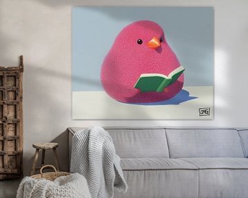 Wise Chicks Read Green van OMG Art