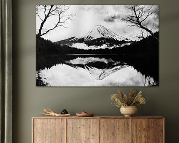 Berg reflectie meer van Poster Art Shop