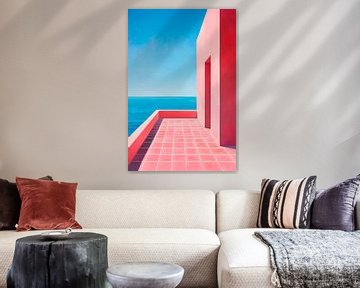Blauwe oase van Poster Art Shop