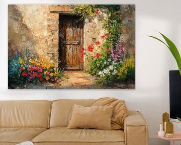 Entrée fleurie sur Poster Art Shop