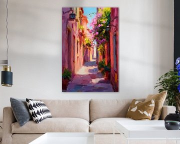 Blütenstraße in de ochtend van Poster Art Shop