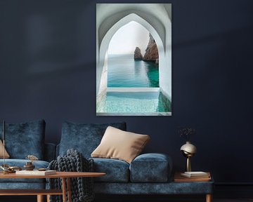 Uitzicht op het water van Poster Art Shop