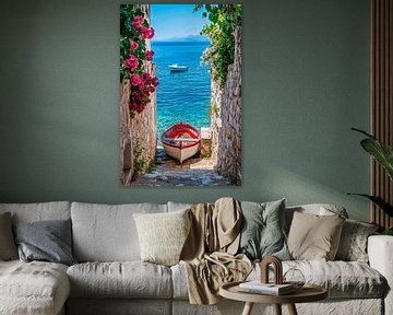 Boten im Hafen von Poster Art Shop