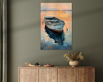 Bateau dans l'eau sur Poster Art Shop