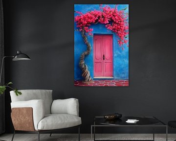 Porte d'entrée colorée sur Poster Art Shop