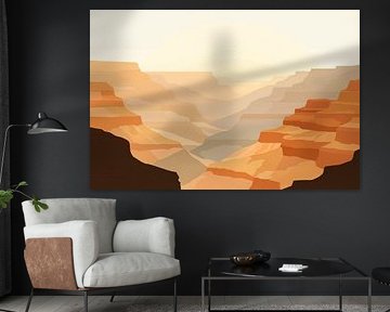 Paysage de canyon sur Poster Art Shop