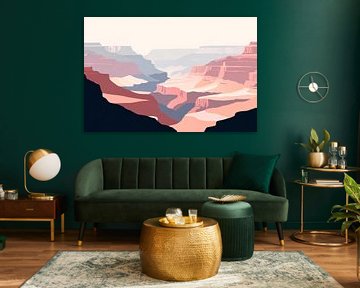Canyon blaze of colour by Poster Art Shop