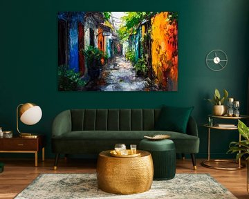 Colourful alley by Poster Art Shop