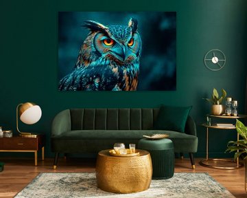 Uil in beeld van Poster Art Shop