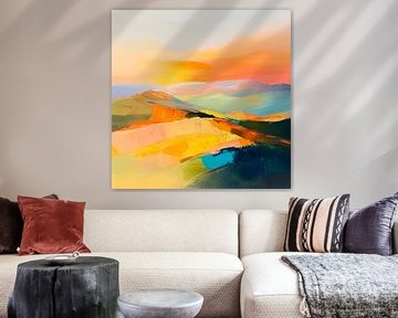 Kleurrijk landschap van Poster Art Shop