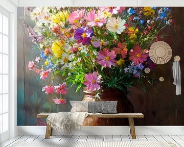 Flower bouquet vase by Poster Art Shop